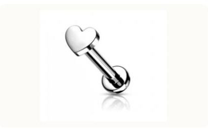 Heart, Star and Moon body jewellery