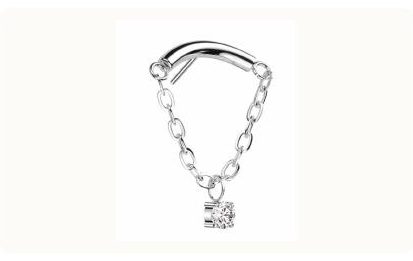 Hidden Helix Chain Gem body jewellery