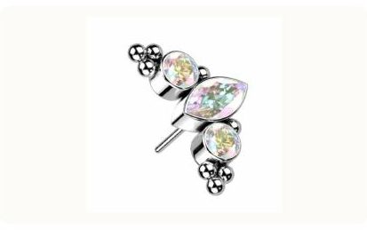 Marquise Ball Cluster body jewellery
