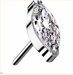 Marquise body jewellery