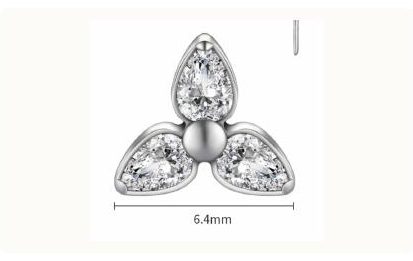 Triple Marquise Flower body jewellery